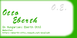 otto eberth business card